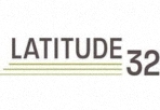 the logo of latitude on a white background